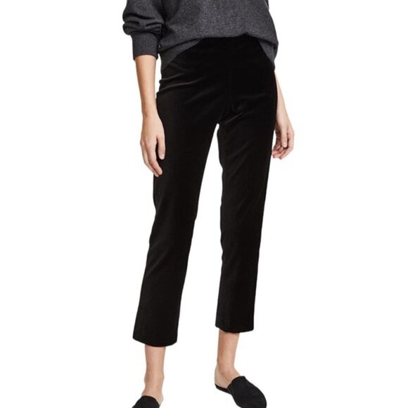 Vince Velvet High Rise Cropped Pull on Pants